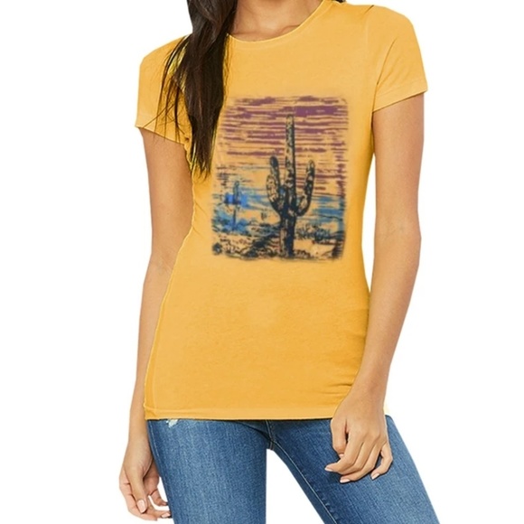 Cactus Graphic t-shirt Tee - Picture 4 of 4